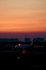 Sân bay, đường băng, hoàng hôn, trời, airport, runway, sunset, sky - Tuan Vy
