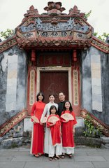Gia đình, áo dài, truyền thống, Hội An, Huế, family, tradition - Võ Văn Tiến 8