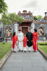 Gia đình, áo dài, truyền thống, Hội An, Huế, family, tradition - Võ Văn Tiến 10
