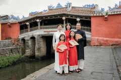 Gia đình, áo dài, truyền thống, Hội An, Huế, family, tradition - Võ Văn Tiến 13