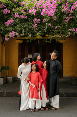 Gia đình, áo dài, truyền thống, Hội An, Huế, family, tradition - Võ Văn Tiến 1