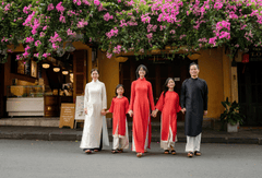 Gia đình, áo dài, truyền thống, Hội An, Huế, family, tradition - Võ Văn Tiến 2