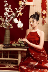 Cô gái, nữ, áo yếm, tết, girl, female, Tet-ghostw1997 2