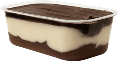 Bánh socola, bánh pudding, ba lớp, đồ ăn tráng miệng, ngọt, màu nâu, màu kem, hộp nhựa, chocolate cake, pudding, three layers, dessert, sweet, brown, cream color, plastic box