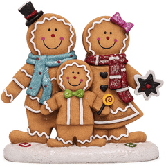 Gia đình bánh gừng, trang trí, giáng sinh, đồ ngọt, tượng, nụ cười, gingerbread family, decoration, christmas, sweets, figurine, smile
