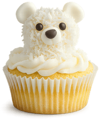 Bánh cupcake gấu bắc cực, giáng sinh, cupcake, gấu bắc cực, dừa nạo, kem, bánh ngọt, polar bear cupcake, christmas, cupcake, polar bear, shredded coconut, cream, pastry