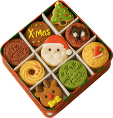 Bánh quy giáng sinh, giáng sinh, hộp bánh, bánh quy, bánh ngọt, ông già noel, tuần lộc, cây thông, christmas cookies, christmas, cookie box, cookies, pastries, santa claus, reindeer, christmas tree