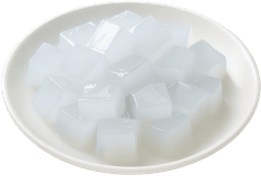 Thạch dừa, thạch hình khối, thạch trắng, topping trà sữa, món tráng miệng, nata de coco, jelly cubes, white jelly, bubble tea topping, dessert