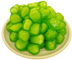 Thạch củ năng, củ năng xanh, hạt củ năng, món tráng miệng, topping, nước cốt, water chestnut jelly, green water chestnut, water chestnut cubes, dessert, topping, sauce