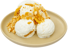 Kem dừa, kem lạnh, viên kem, đậu phộng, dừa khô, món tráng miệng, coconut ice cream, ice cream, scoops, peanuts, toasted coconut, dessert 9