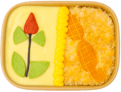 Bánh bông lan trứng muối mix sốt, bánh bông lan, trứng muối, chà bông, sốt kem, chà bông cay, trứng muối viên, hộp giấy, đồ ăn vặt, ẩm thực