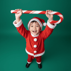 Bé trai, trẻ em, giáng sinh, trang phục giáng sinh, mũ noel, kẹo gậy, asian boy, child, christmas, christmas outfit, santa hat, candy cane