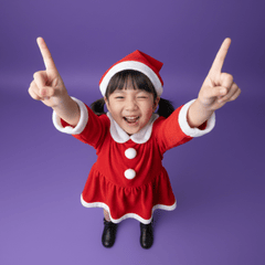 Bé gái, trẻ em, giáng sinh, trang phục giáng sinh, mũ noel, vui vẻ, asian girl, child, christmas, christmas outfit, santa hat, cheerful 12