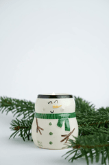 Ly sứ, ly người tuyết, trang trí, dễ thương, ceramic cup, snowman cup, decoration, cute - Madalina Enache