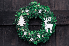 Vòng hoa lễ giáng sinh, vòng treo cửa, giáng sinh, trang trí, christmas wreath, door hanger, christmas, decoration - Luna Lovegood