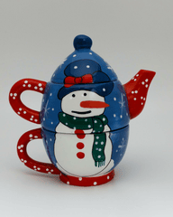 Ly sứ, ly người tuyết, trang trí, dễ thương, ceramic cup, snowman cup, decoration, cute - Angie Dutton