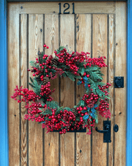 Vòng hoa lễ giáng sinh, vòng treo cửa, giáng sinh, trang trí, christmas wreath, door hanger, christmas, decoration - Ben Prater