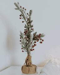 Bình hoa, bình giáng sinh, trang trí, cành thông, Vase, christmas vase, decoration, pine branch -  lil artsy