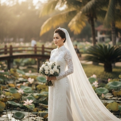 Ghép ảnh cô dâu . Với đặc điểm phong cách thực tế . Nếu...