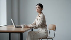 Tạo ảnh ngồi làm việc văn phòng. Với đặc điểm Phong cách:...