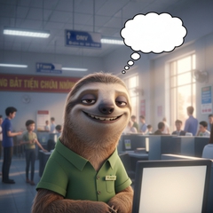 tạo hình ảnh có con lười Flash Zootopia với nội dung "Tha cho cậu...