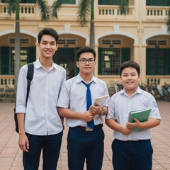 tạo ảnh ba bạn học sinh : dũng tiến trường . Với đặc điểm...