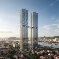tạo một tòa tháp đôi thương mại tại thành phố châu...