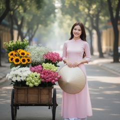 Giữ nguyên khuôn mặt và biểu cảm tự nhiên của cô gái trong ảnh...