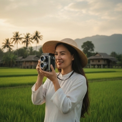 Gép ảnh cô gái . Với đặc điểm phong cách thực tế . Nếu người...