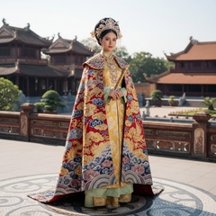 Lý chiêu Hoàng mặc vân kiên đứng . Với đặc điểm phong cách...