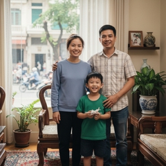 Một gia đình chỉ có 1 con trai . Với đặc điểm phong cách thực tế...