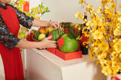 Trái cây, mâm ngủ quả, đón tết, chưng quả, fruits, fruit platter, celebrating Tet ), displaying fruit - dragonimages