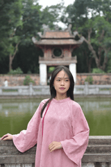 Áo dài, áo dài Việt Nam, áo dài màu hồng, con gái, girl, truyền thống, tết, xuân, spring, Việt Nam - Felix young 1
