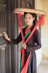 Áo tứ thân, áo yếm, trang phục truyền thống, con gái, girl, Việt Nam - v1nh.com ㅤ 3