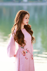 Áo dài, áo dài Việt Nam, áo dài màu hồng, con gái, girl, truyền thống, tết, xuân, spring, Việt Nam, Hà Nội, Hồ Gươm - Hồng Quang Official 4