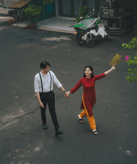 Cặp đôi, áo dài, Tết -  Huy Nguyen 2