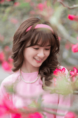 Áo dài, áo dài Việt Nam, áo dài màu hồng, con gái, girl, truyền thống, Việt Nam - Võ Văn Tiến 5