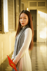 Áo dài, áo dài Việt Nam, áo dài màu trắng, con gái, girl, truyền thống, tết, xuân, spring, Việt Nam, Hà Nội, Phố cổ - Thien Le Duy 2