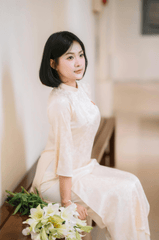 Áo dài, con gái, girl, Thành phố Hồ Chí Minh, cờ đỏ sao vàng, flag, Việt Nam - Trịnh Quân 11