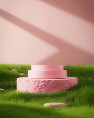 Podium, bục đỡ, cỏ