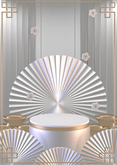 Nền trắng,gold, bục sản phẩm, tết, truyền thống - navamin 2