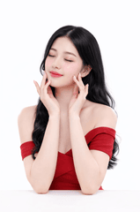 Cô gái, tạo dáng thanh lịch, phụ nữ, đầm trễ vai, màu đỏ đô, girl, elegant posing, woman, off shoulder dress, dark red