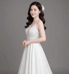 Cô gái, váy dạ hội 1