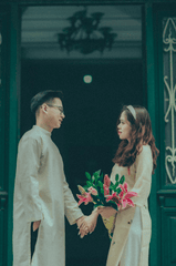 Cặp đôi, áo dài, Tết - Toàn Văn