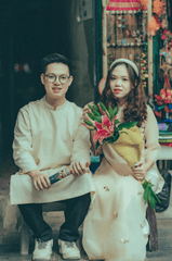 Cặp đôi, áo dài, Tết - Toàn Văn 1