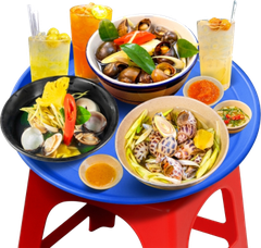 Ốc, nước uống, food