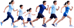 Đoàn người, chạy bộ 1
