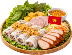 Món ngon, bánh cuốn nóng