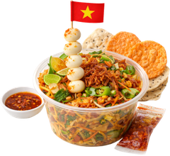 Món ngon, bánh tráng trộn