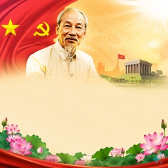 hãy tạo dùm tôi hình ảnh tuyên truyền theo nội dung khẩu hiêu "Chủ tịch Hồ Chí Minh -...